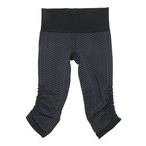 Lululemon In the Flow Crop II Legging Heathered Naval Blue Seamless 4